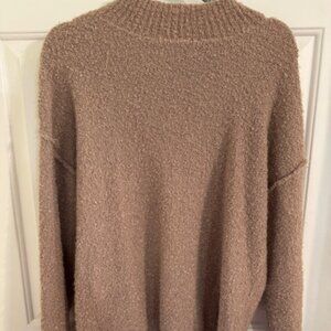 Oversized Bobble Knit Mock Neck Sweater Altar'd State Cottagecore Chunky Knit XS